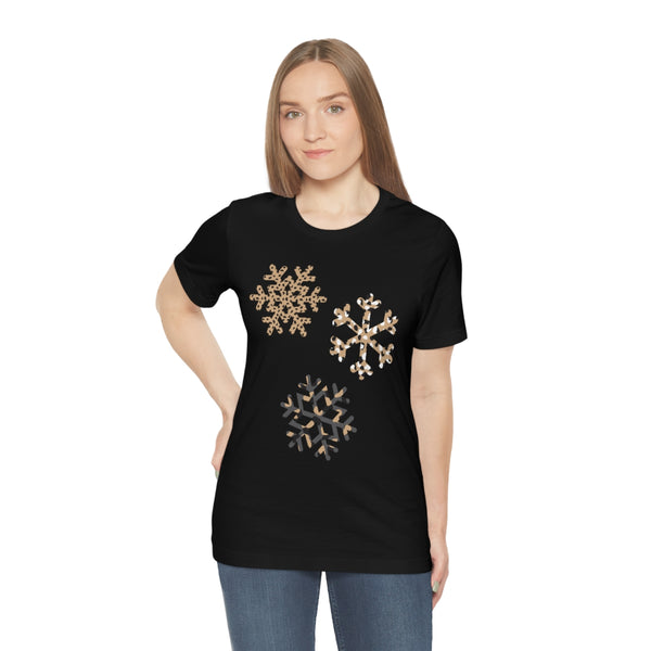 Leopard Snowflakes Unisex Tee