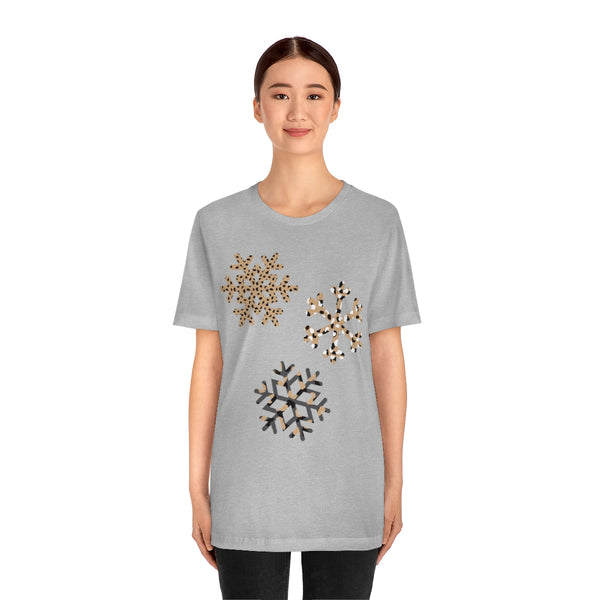 Leopard Snowflakes Unisex Tee
