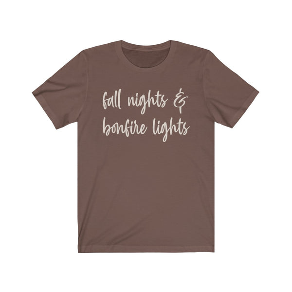 Fall Nights & Bonfire Lights Unisex Tee