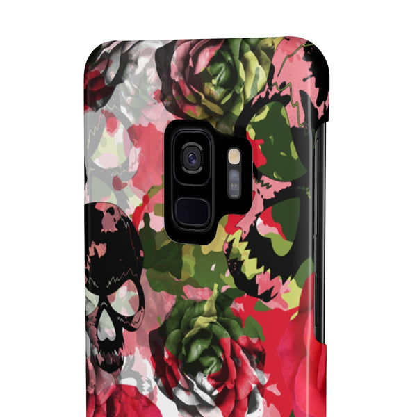 Skulls Camo & Roses Snap Phone Case