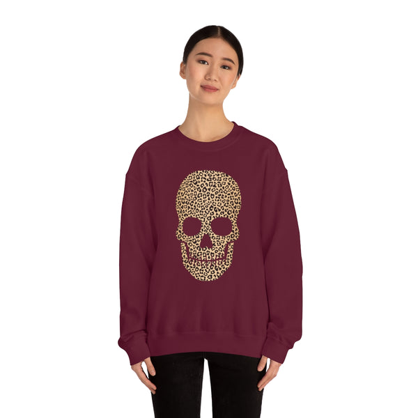 Skull Head Leopard Unisex Sweatshirt