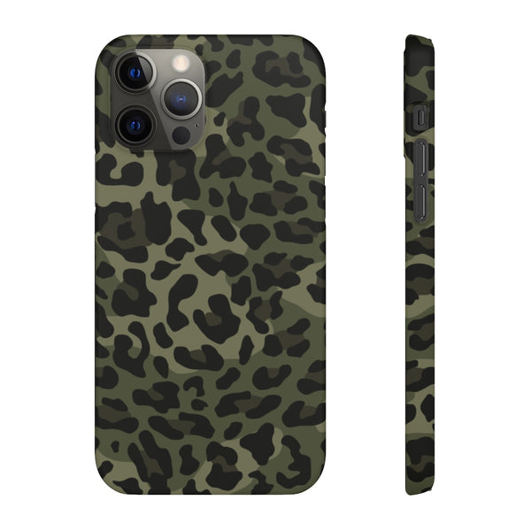 Camo Leopard Print Snap Phone Case