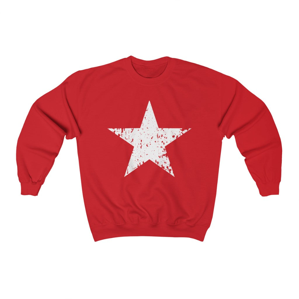 Red sweatshirt with white stars new arrivals
