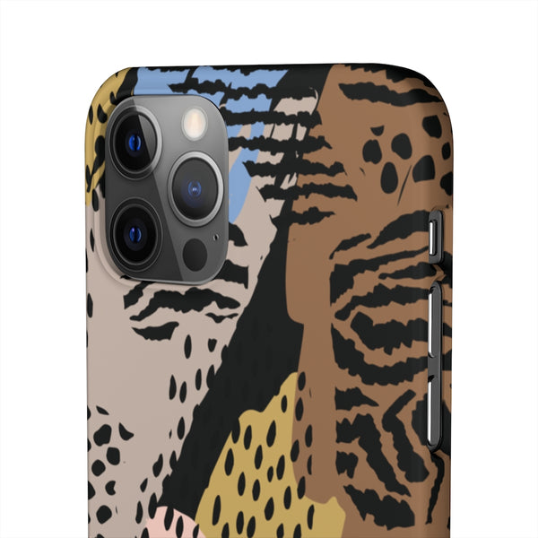 Abstract Cheetah Print Snap Phone Case