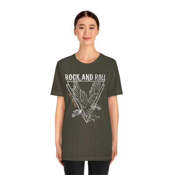 Eagle Wild & Free Rock & Roll Distressed Tee