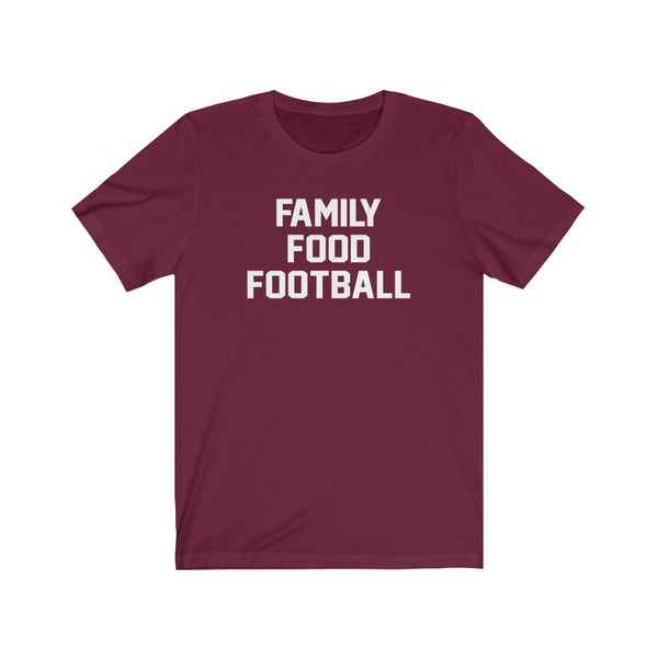 Family Food Football Unisex Short Sleeve Tee