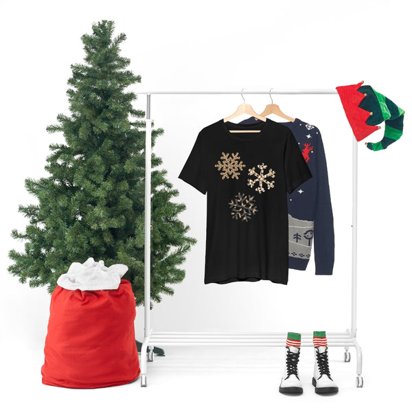 Leopard Snowflakes Unisex Tee