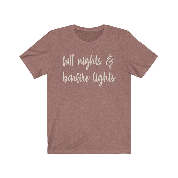 Fall Nights & Bonfire Lights Unisex Tee