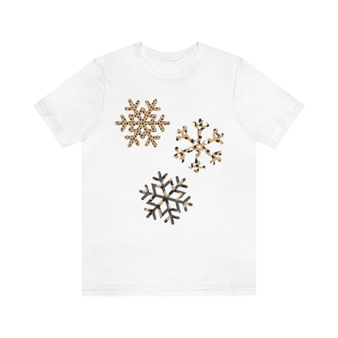 Leopard Snowflakes Unisex Tee