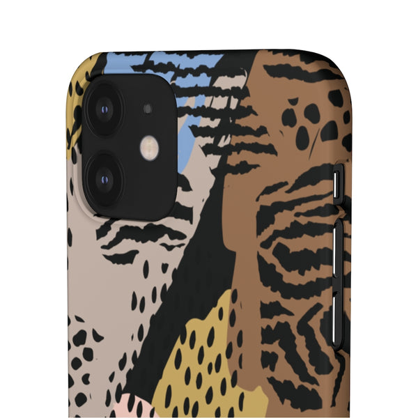 Abstract Cheetah Print Snap Phone Case