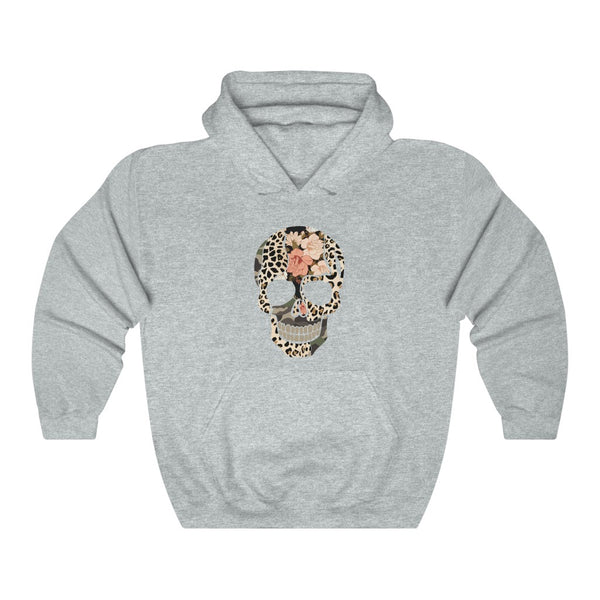 Multi Print Skull Unisex Hooded Sweatshirt