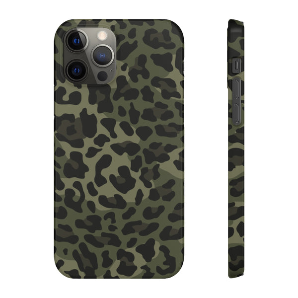 Camo Leopard Print Snap Phone Case