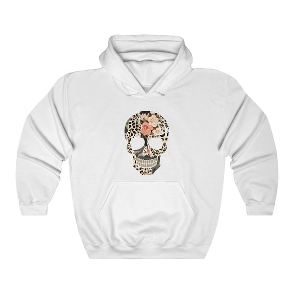 Multi Print Skull Unisex Hooded Sweatshirt