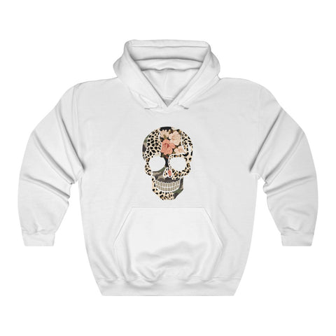 Multi Print Skull Unisex Hooded Sweatshirt