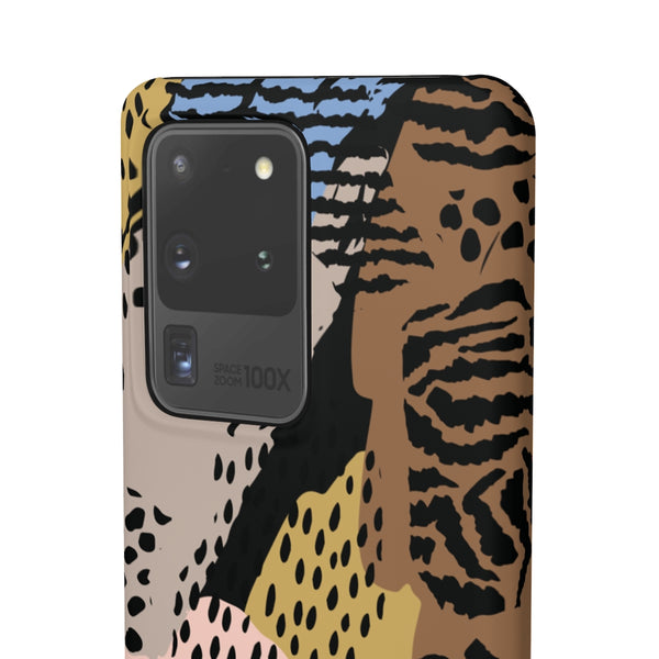 Abstract Cheetah Print Snap Phone Case