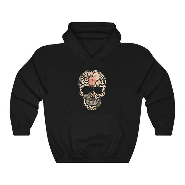 Multi Print Skull Unisex Hooded Sweatshirt