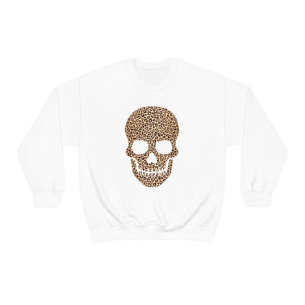 Skull Head Leopard Unisex Sweatshirt