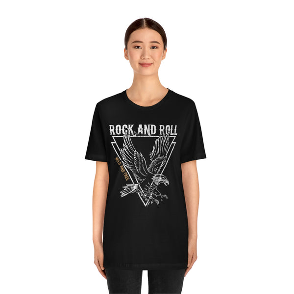 Eagle Wild & Free Rock & Roll Distressed Tee