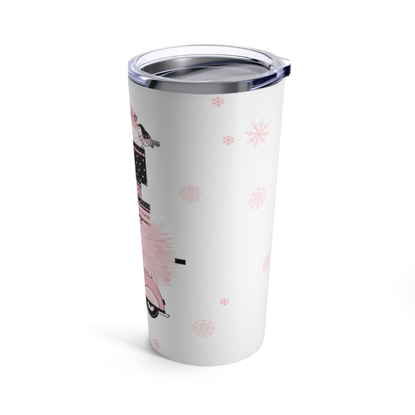 Pink Christmas Car Tumbler 20oz