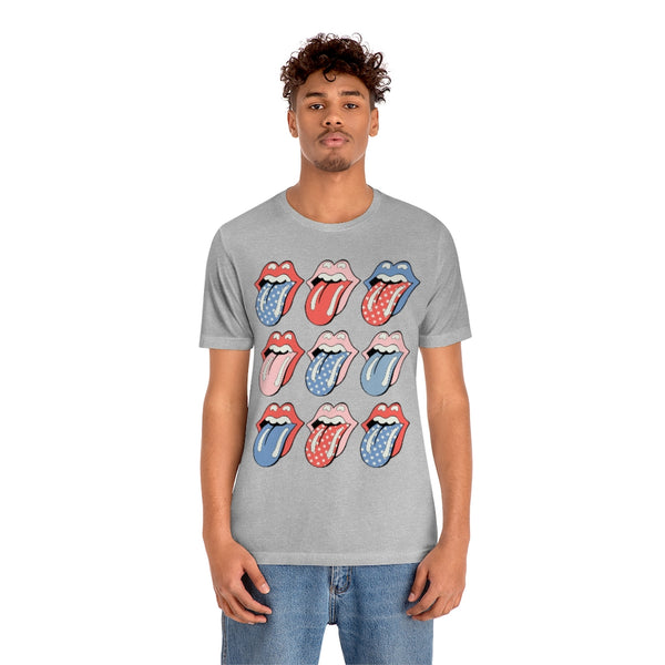 Flags Out Tongues Out Unisex Tee