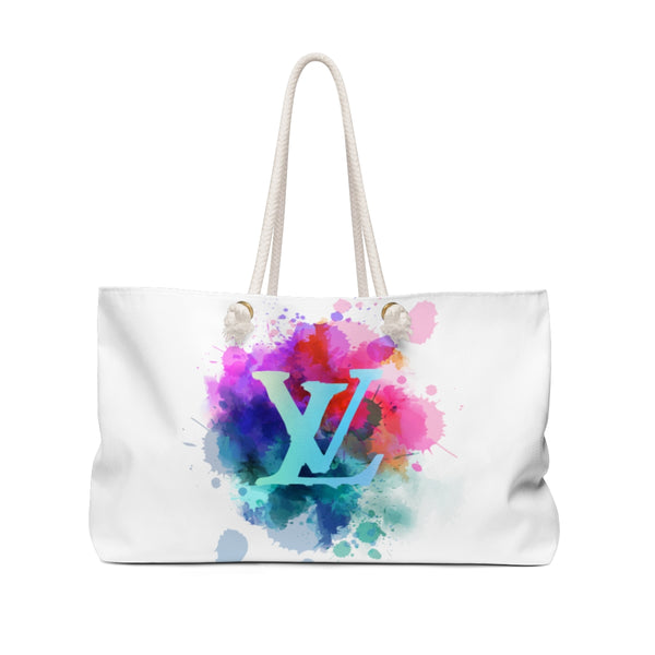 Watercolor Splash Weekender Bag
