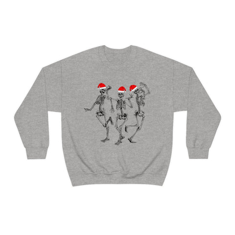 Dancing Skeleton Santas Unisex Sweatshirt