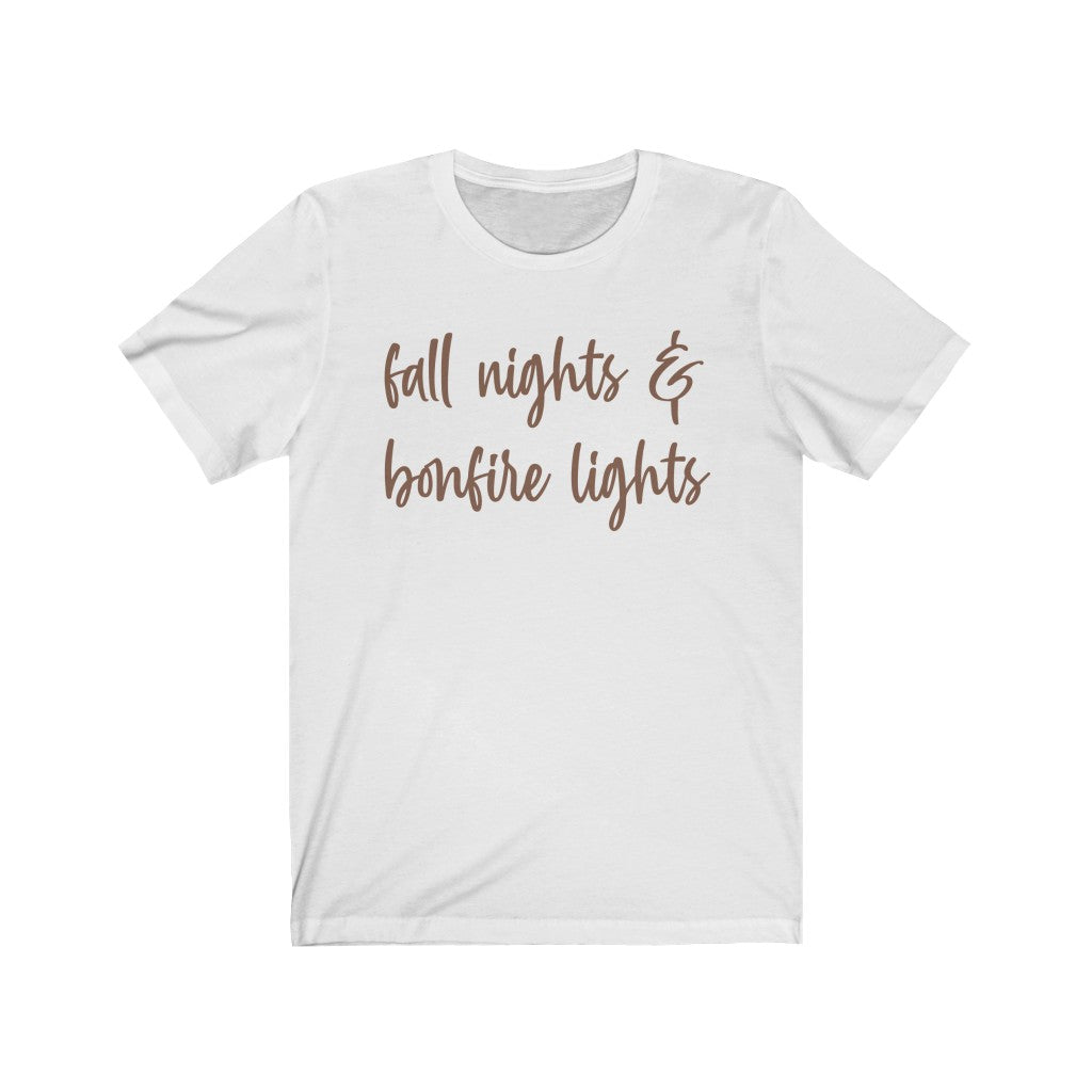 Fall Nights & Bonfire Lights Unisex Tee