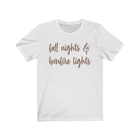Fall Nights & Bonfire Lights Unisex Tee