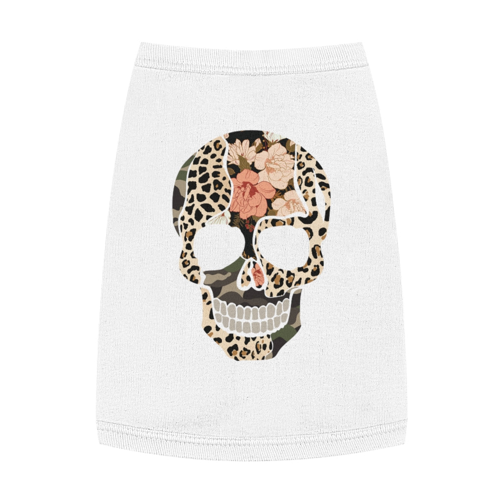 Multi Print Skull Pet Tank Top