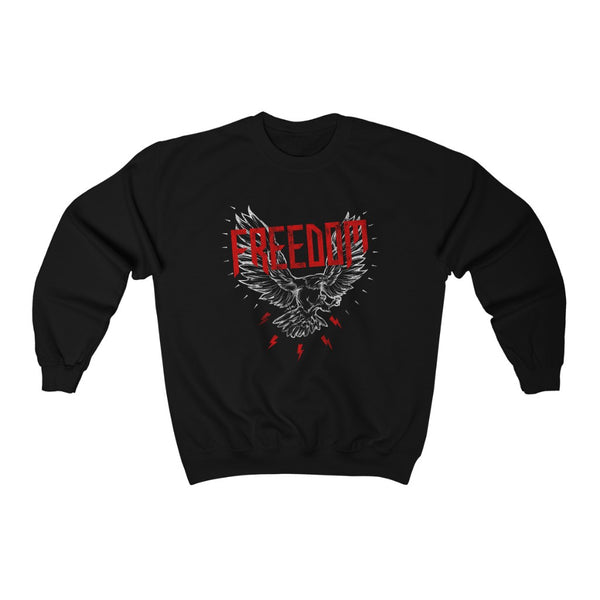 Freedom Eagle Distressed  Unisex Crewneck Sweatshirt