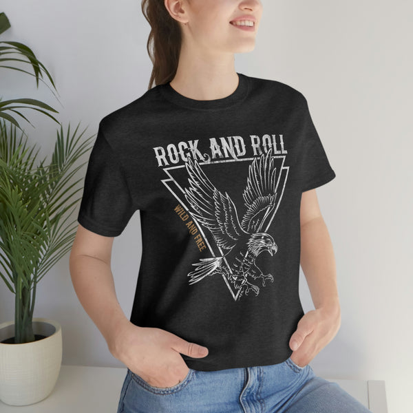 Eagle Wild & Free Rock & Roll Distressed Tee