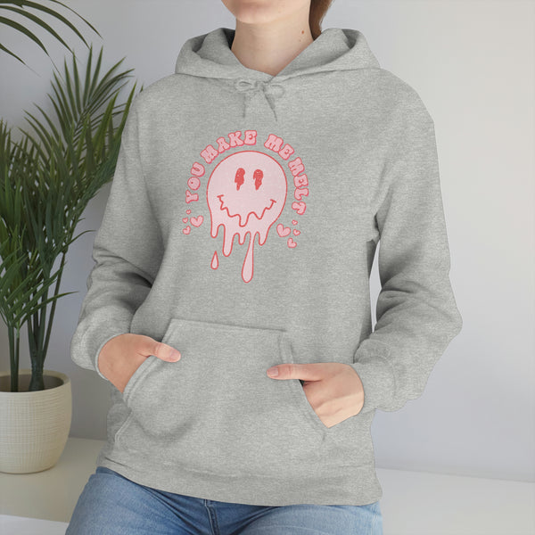 You Make Me Melt Smiley Face Unisex Hoodie