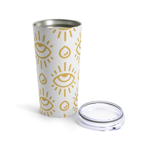 Gold Evil Eyes Tumbler 20oz