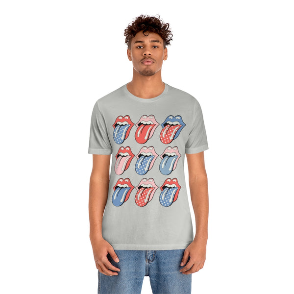 Flags Out Tongues Out Unisex Tee