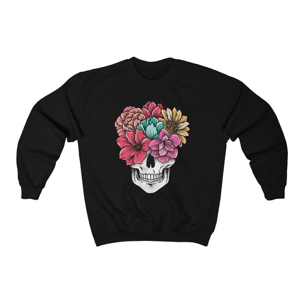 Summer Flower Skull Unisex Sweatshirt