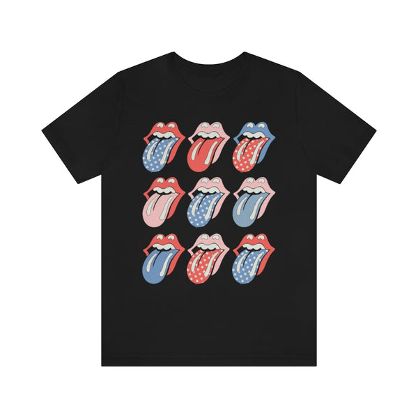 Flags Out Tongues Out Unisex Tee