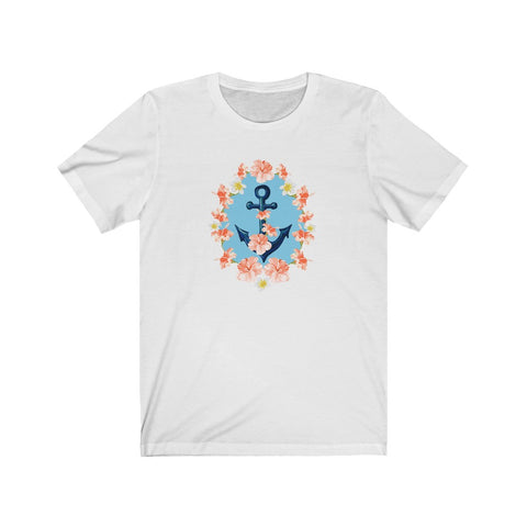 Floral Anchor Unisex Tee