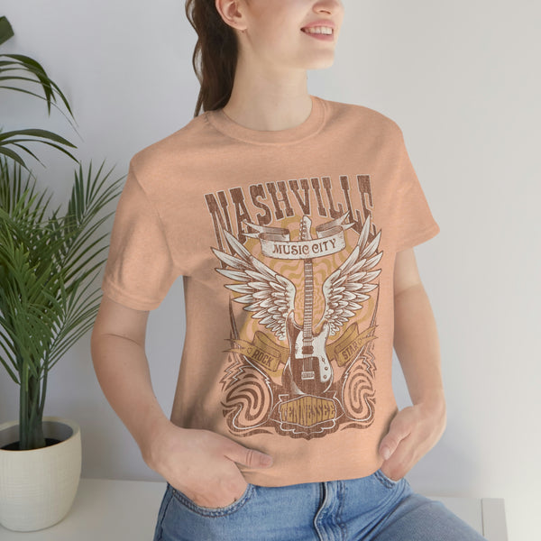 Nashville Music City Grunge Unisex Tee