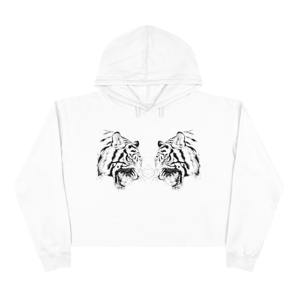 Dueling Tigers Cropped Hoodie