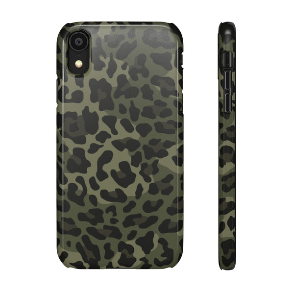 Camo Leopard Print Snap Phone Case