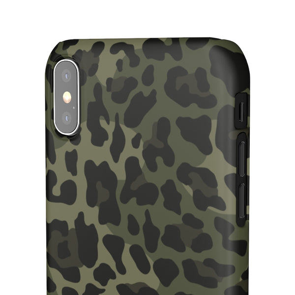 Camo Leopard Print Snap Phone Case