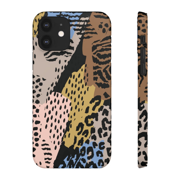 Abstract Cheetah Print Snap Phone Case