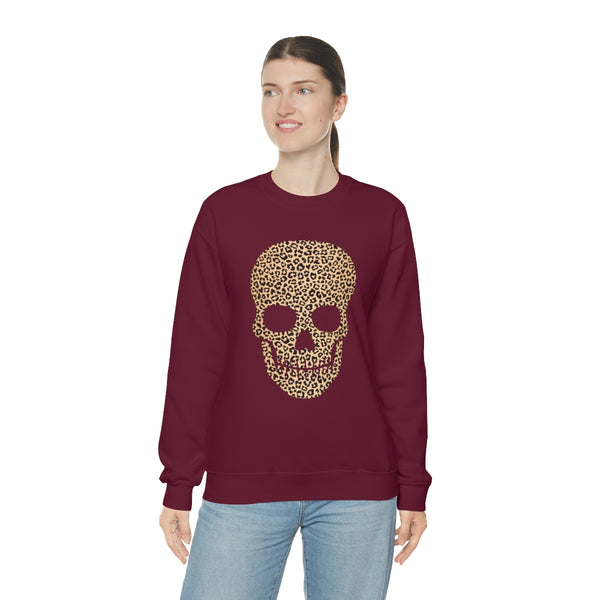 Skull Head Leopard Unisex Sweatshirt