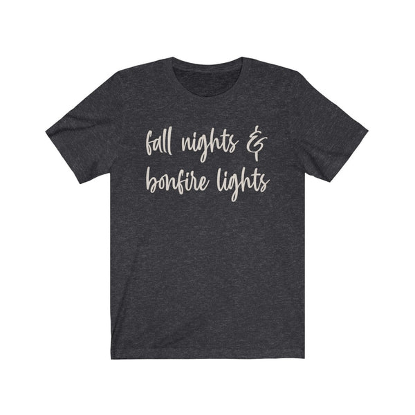 Fall Nights & Bonfire Lights Unisex Tee