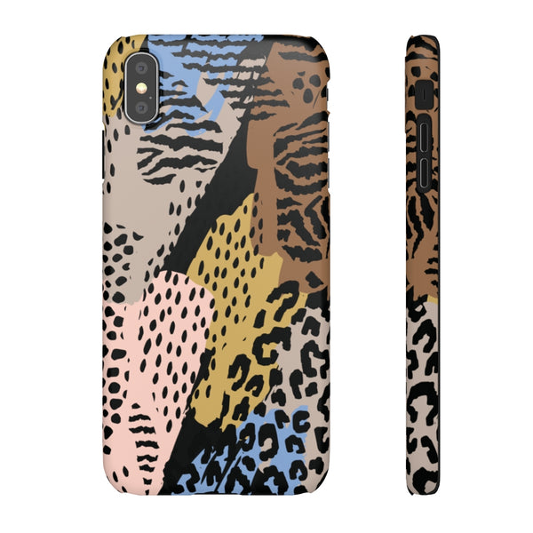 Abstract Cheetah Print Snap Phone Case