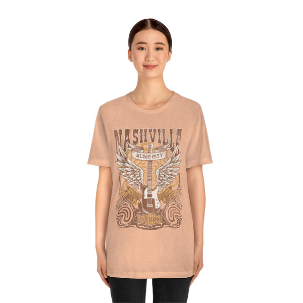 Nashville Music City Grunge Unisex Tee