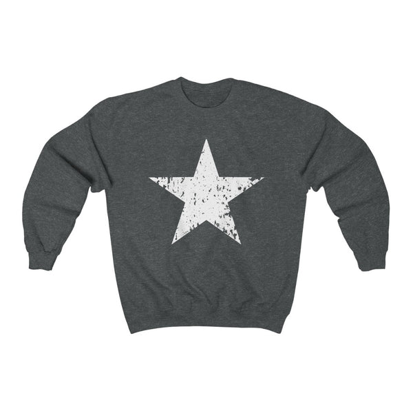 White Star Grunge Unisex Sweatshirt