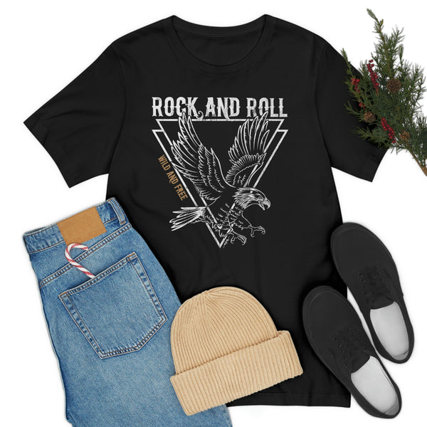 Eagle Wild & Free Rock & Roll Distressed Tee