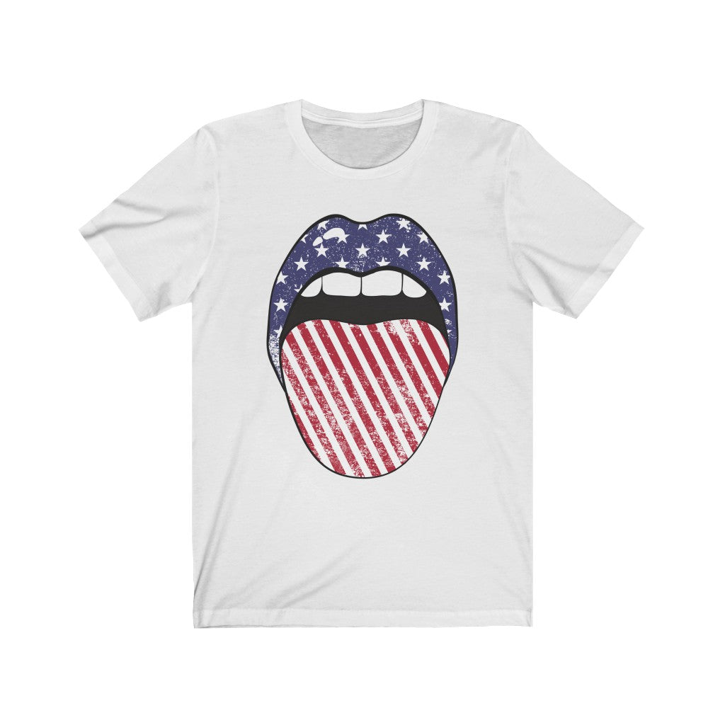 Stars + Stripes Tongue Out Unisex Tee