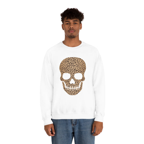 Skull Head Leopard Unisex Sweatshirt